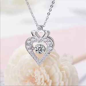 Zirconia & Silver Necklace 10350